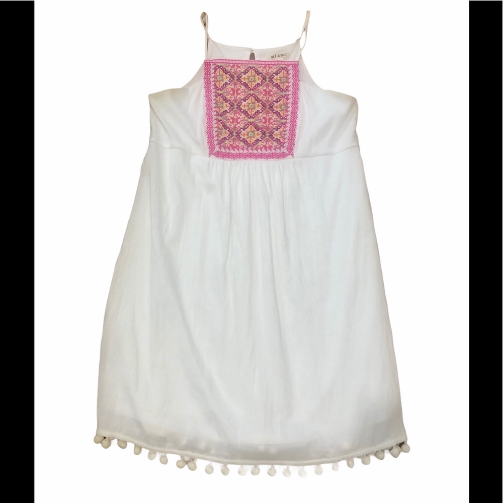 MIAMI embroidery Summer sun dress S